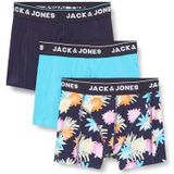 JACREECE JNR Flower Trunks 3 Pack, Navy Blazer/Pack: Navy Blazer - Scuba Blue, 152 cm