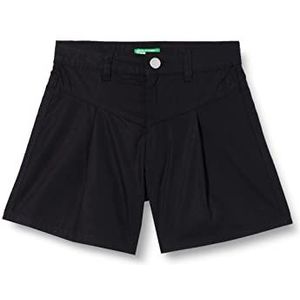 United Colors of Benetton Bermuda 4AC7C901M Shorts, zwart 100, S meisje, Zwart 100, 120 cm