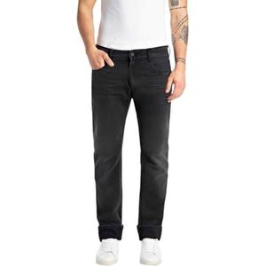 Replay Rocco Comfort Fit Jeans voor heren, 098 Black, 36W x 34L
