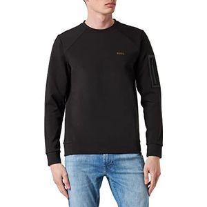 BOSS Heren Salbiq Jersey, Zwart, S