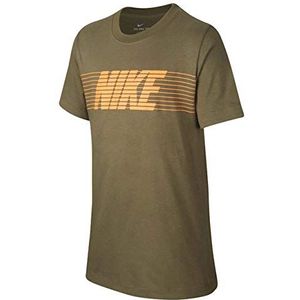 Nike NSW Therma Fleece T-shirt, voor kinderen, medium olijf, XS