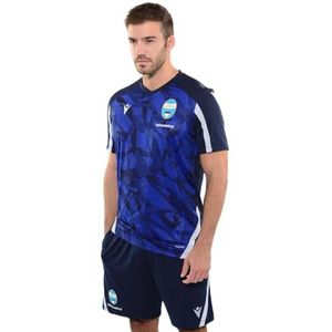 SPAL 2021-2022 trainingsshirt speler M/M, marineblauw/elektroblauw/zilver, S Men's