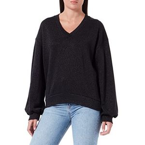 Replay Dames Sweatshirt, 040 Zwart Lurex, XS