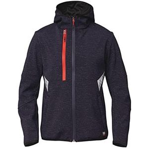 Siggi Softshell Finder blauw/zilver, heren, S