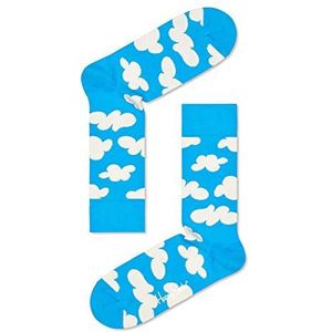 Happy Socks Cloudy, Kleurrijke en Leuke, Sokken voor Dames en Heren, Blauw (36-40)