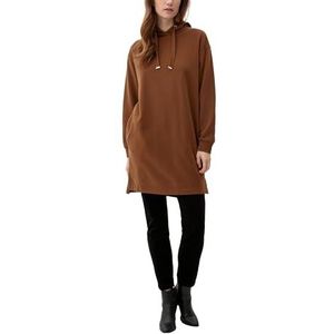 s.Oliver Women's 2122560 Sweatjurk met capuchon, bruin, 36