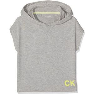 Calvin Klein My Ck Cropped Hoodie voor meisjes, grijs (Gray Heather 016), 116 cm (Fabrikant maat:6-7)
