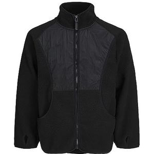 JACK & JONES Heren Jcolunar Fleece Jacket Sn Jacket, zwart, L