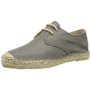 PIECES Kay Leather Espadrille Grey 17054281 dames espadrille lage schoenen, grijs, 36 EU