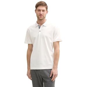 TOM TAILOR Poloshirt voor heren, 10332 - Off White, XL