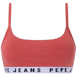 Pepe Jeans Vrouwen Solid Str Brlt BH, Rood, XL, Rood, XL