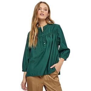 Minus Dames Arielle blouse met 3/4 mouwen, Jungle Green, 12, Jungle Green, 38