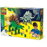 SES Creative 14209,Houten dino glow in the dark,Divers