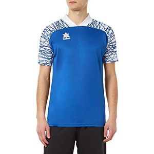 Luanvi Sportshirt voor heren | model speler in blauw | T-shirt van interlock-stof - maat M, standaard, Blauw, M