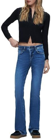 LTB Jeans Juliana damesjeans in blauw Low Rise gemaakt van katoenmix, maat 29, 30, blauw, 29W / 30L