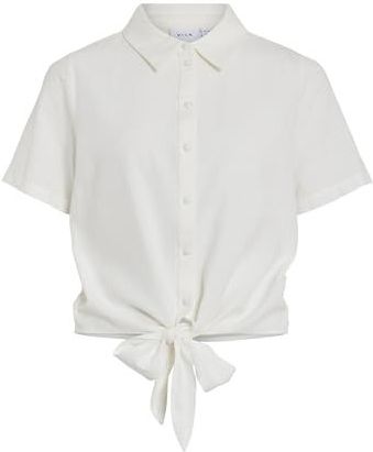 Viprisilla S/S Knoop Shirt/1, wit (snow white), 44