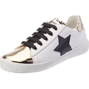 Naturino Annie Zip Sneakers voor meisjes en jongens, Goud, 25 EU