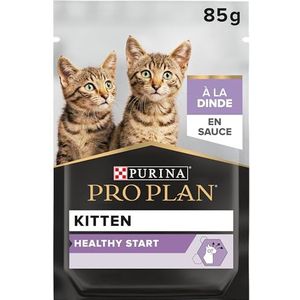 Purina Pro Plan Nutrisavour Junior kalkoenzakjes voor kittens, 85 g