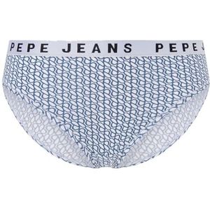 Pepe Jeans Dames Logo P Bikini Stijl Ondergoed, Blauw (blauw), XL
