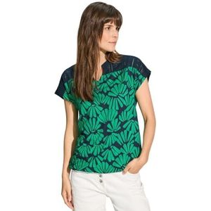 Ajour T-shirt met print, Fresh Apple Green, L