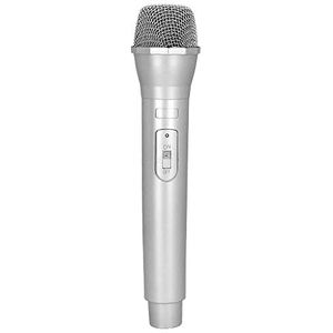 Boland 30846 - Zilveren Popstar Microfoon, 23,5 cm, karaokemicrofoon, dummy voor carnavalskostuums, kostuumaccessoires, accessoire voor carnaval en karaoke