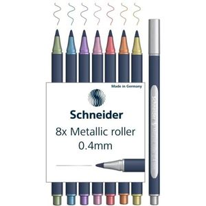 Schneider Metallic rollerball Paint-It 050 Pen Set - 0.4mm assortiment, Doos 8 stuks