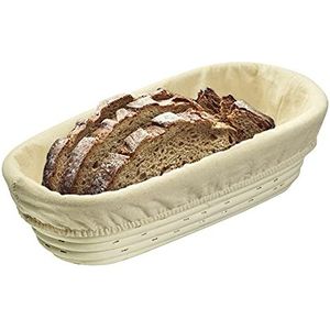 Westmark Overtrek voor fermentatiemand, voor ovale mandjes, 27,5 x 14 cm, katoen, beige, 3203226B