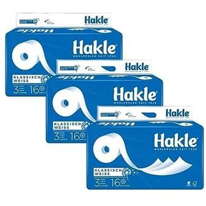 Hakle - Toiletpapier, klassiek wit, 48 rollen
