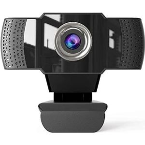 SUNKONG 1080p HD-webcam met microfoon, externe USB-computercamera voor pc, laptop, desktop, Mac, video, conferenties, Skype, Xbox One, YouTube, OBS