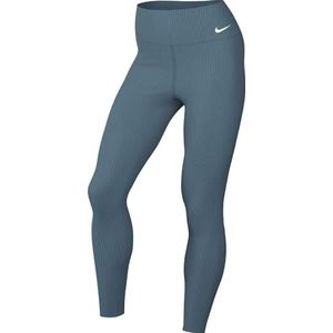 Nike - Zenvy Rib 7/8-legging - Blauw - Hoge Taille