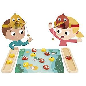Janod - Pic Pic Fish – magnetisch visspel – animatie feest en verjaardag voor kinderen – hout en karton – adres en fijne motoriek – 2 spelers – vanaf 3 jaar, J07733