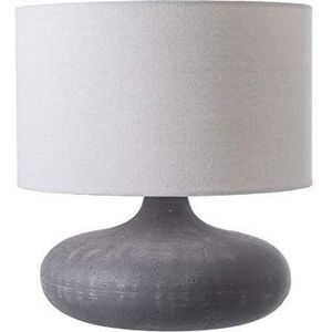 LUSSIOL 233918 tafel- en bedlampje, beton glasvezel, grijs