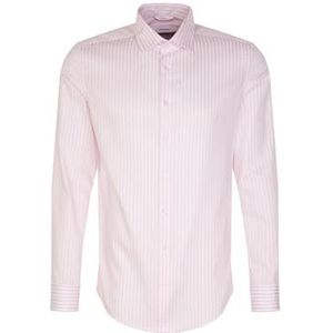 Seidensticker Zakelijk overhemd voor heren, X-Slim Fit, strijkvrij, Kent-kraag, lange mouwen, 100% katoen, roze, 36