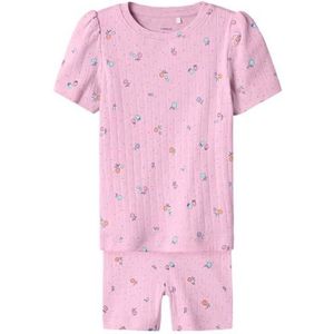 NAME IT Nmfhamanda Slim Biker Shorts Set Pb voor meisjes, Sweet Dreams, 116