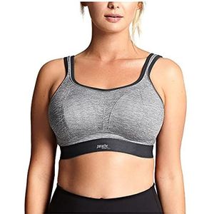 Panache Vrouwen non-bedraad sportbeha voor dames, antraciet/grijs, 75F
