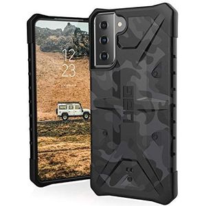 Urban Armor Gear Pathfinder Case Samsung Galaxy S21+ 5G (6,7 inch) beschermhoes (Wireless Charging compatibel, mobiele telefoon volgens militaire standaard, Ultra Slim Bumper) - Midnight Camo