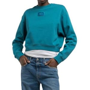 Replay Cropped sweatshirt voor dames, 181 Peacock., L