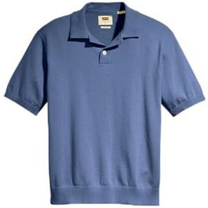 Sweater Knit Polo - Katoen - Relaxed Fit - Knoopsluiting