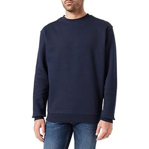 Urban Classics Basic pullover voor heren, ronde hals, verkrijgbaar in 6 kleuren, effen, met ronde hals, maat S tot 5XL, Midnightnavy, S