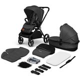 LIONELO Mika 2in1 combi-kinderwagen. Buggy - wieg, wandelwagen. Regenhoes, Schouder riem, matras, regenhoes, voetenzak, waterdicht materiaal, muggennet, rubber wielen, babyreissysteem