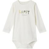 NAME IT - Nbmhannon Ls Body Box - Rompertje - Wit - 62 cm
