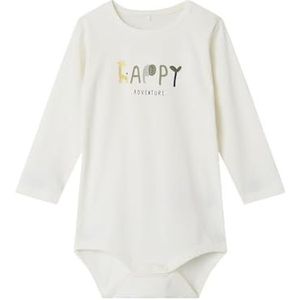NAME IT - Nbmhannon Ls Body Box - Rompertje - Wit - 62 cm