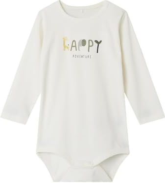 NAME IT - Nbmhannon Ls Body Box - Rompertje - Wit - 62 cm