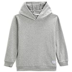 Koton Boy's Hoodie Basic getextureerde Sweater, Grau (023), 11-12 jaar, Grau (023), 11-12 jaar