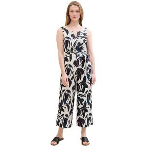 TOM TAILOR Jumpsuit voor dames, 35285 - donkerblauw bloemendesign, 38