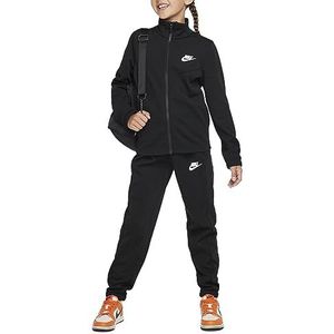 NIKE Poly Trainingspak Zwart/Zwart/Wit 11-12 jaar