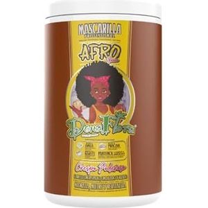 DONA FLORA Afro Boom haarmasker 1000 ml – voor kroes- en krullend haar – diepteverzorging & kroescontrole – definitie & vocht – zonder sulfaten en parabenen – veganistische formule