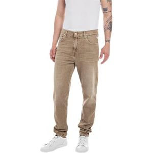 Replay Heren Jeans Sandot Tapered-Fit, Desert 613, 34W / 34L