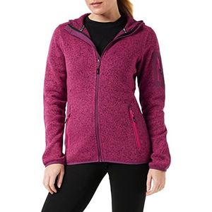 CMP - Damesjas van Knit-Tech met vaste capuchon, fuchsia-amarant, 40