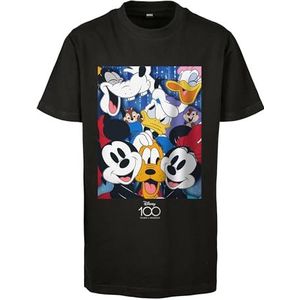 Mister Tee Heren Kids Disney 100 Mickey & Friends Tee 110/116 Black, zwart, 110-116